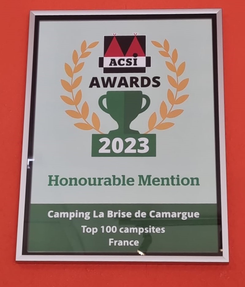 Acsi award Top 100 campings